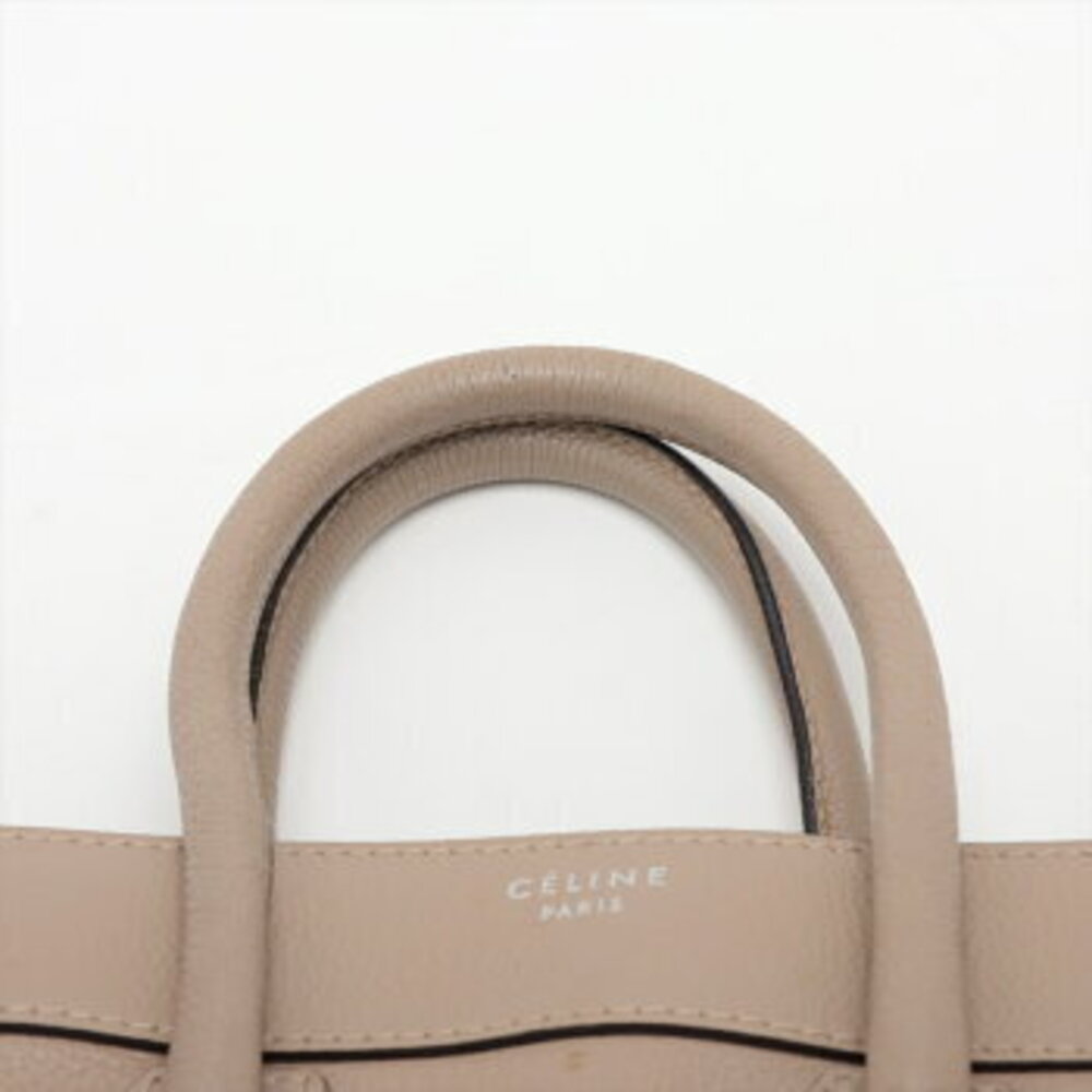 Celine Shoulder Tan Bag Leather Shopper Beige Luggage Tote - Picture 6 of 14